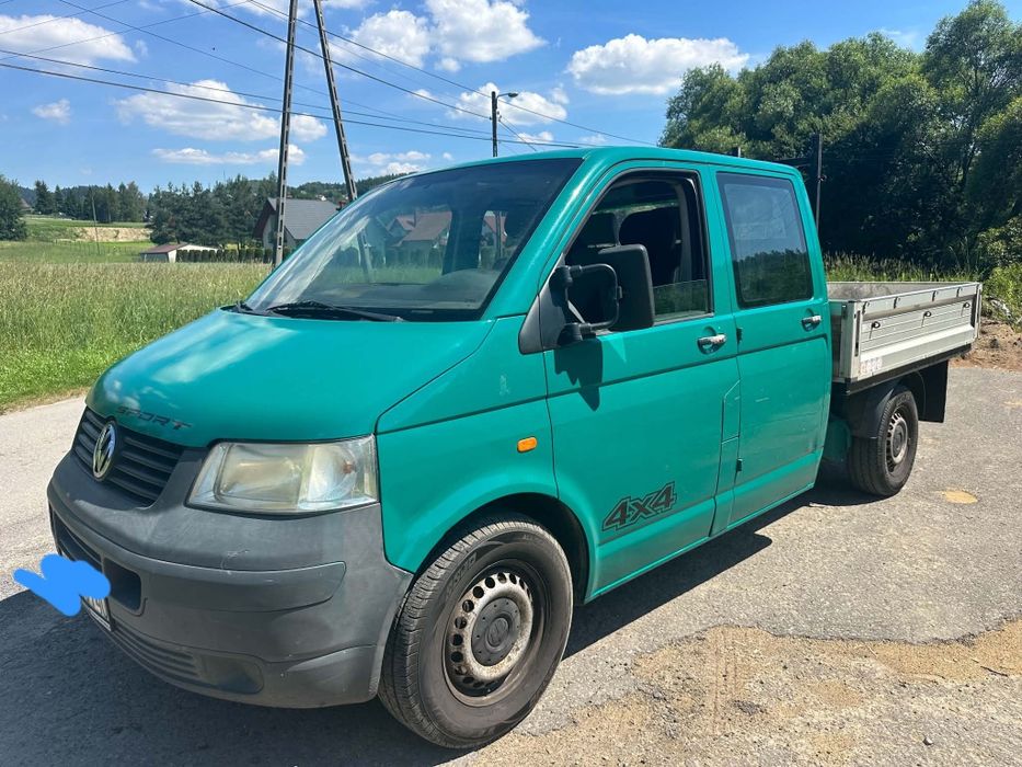 Vw transporter t5 doka 4x4 4motion blokada 2.5tdi hak 2006r