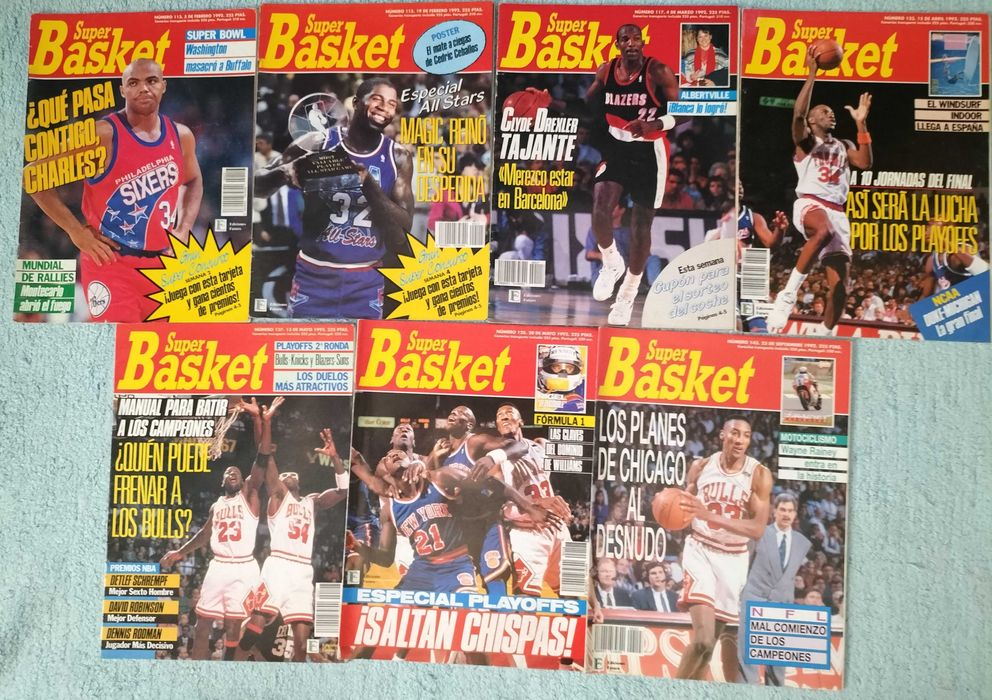 Lote de Revistas Basquetebol e Super Basket (1992 e 1993)