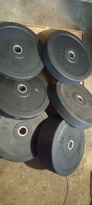 Bumper obciążenie olimpijskie 100 kg zestaw