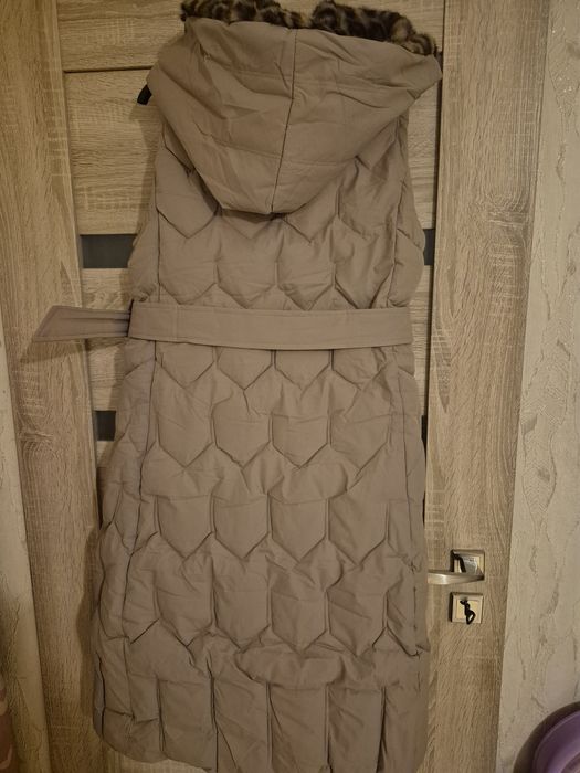 Kamizelka długa pikowana