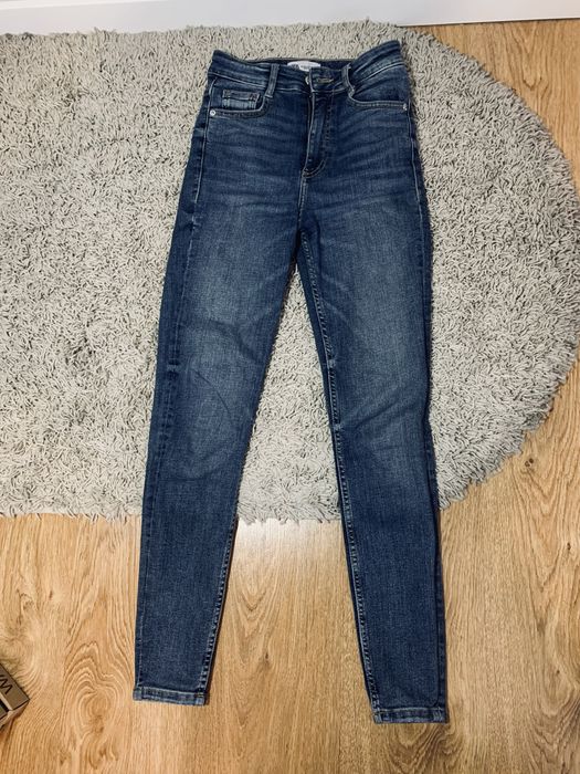 Spodnie Zara jeansy rurki wysoki stan 34 xs