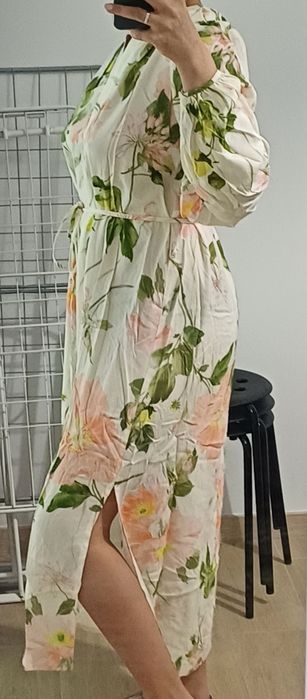 Vestido estampado h&m (novo) -M