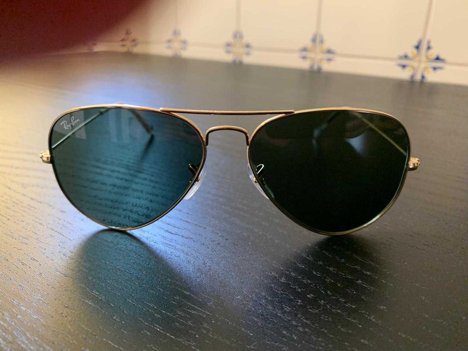 Óculos de sol de piloto, Ray Ban, novos