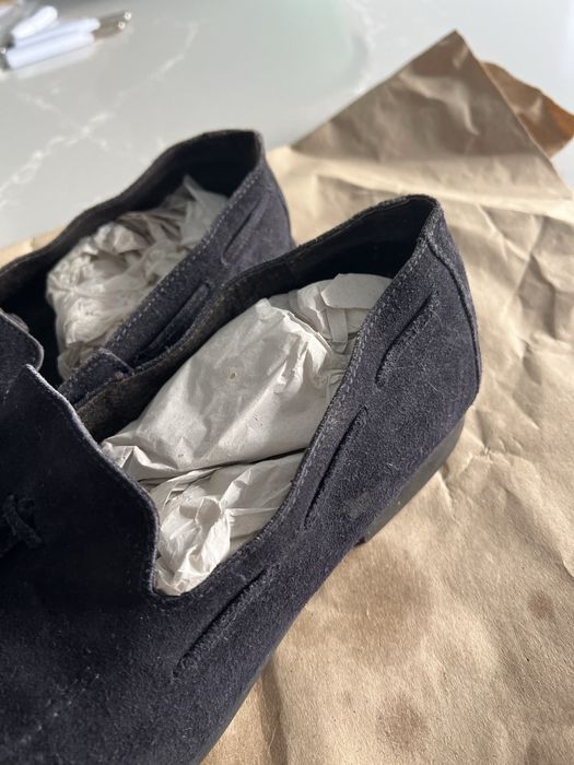 Mocassins camurça azul escuro 42