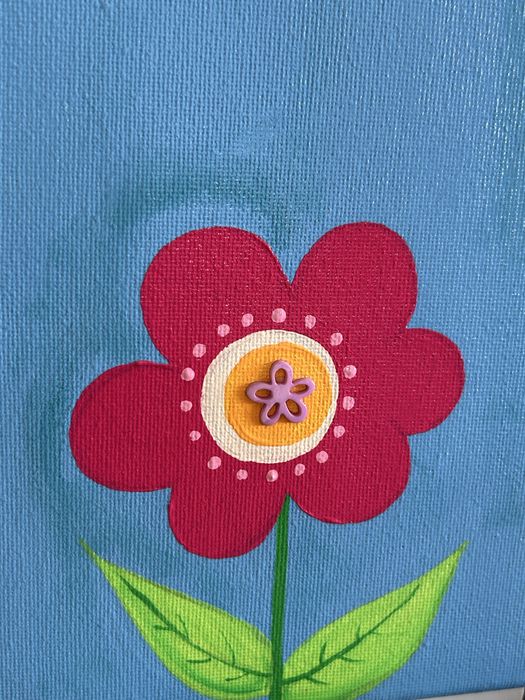 Duas telas decorativas pintadas à mão 60x50
