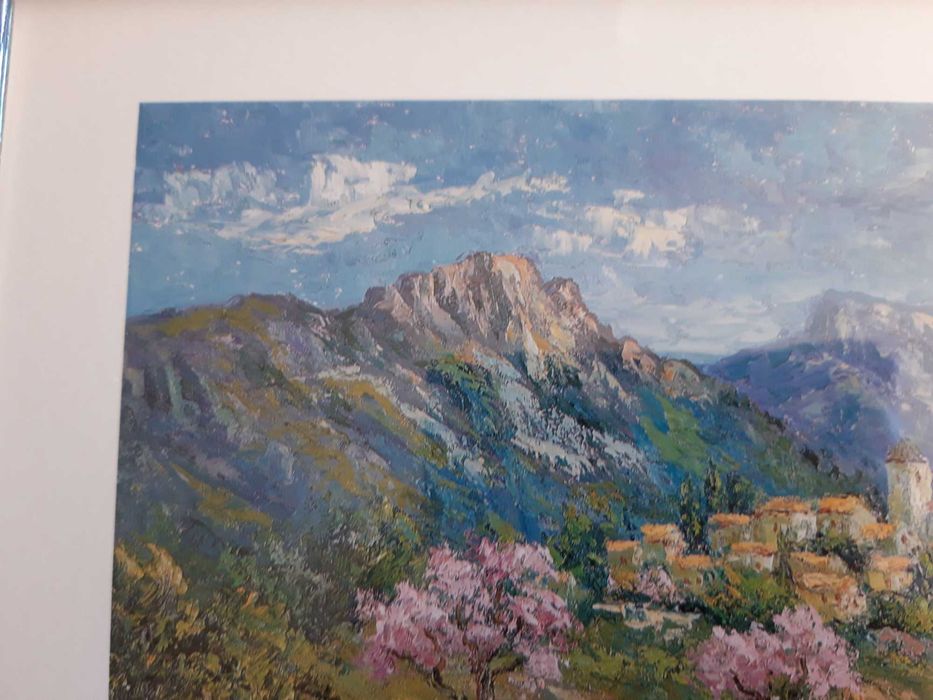 Quadro com desenho paisagista