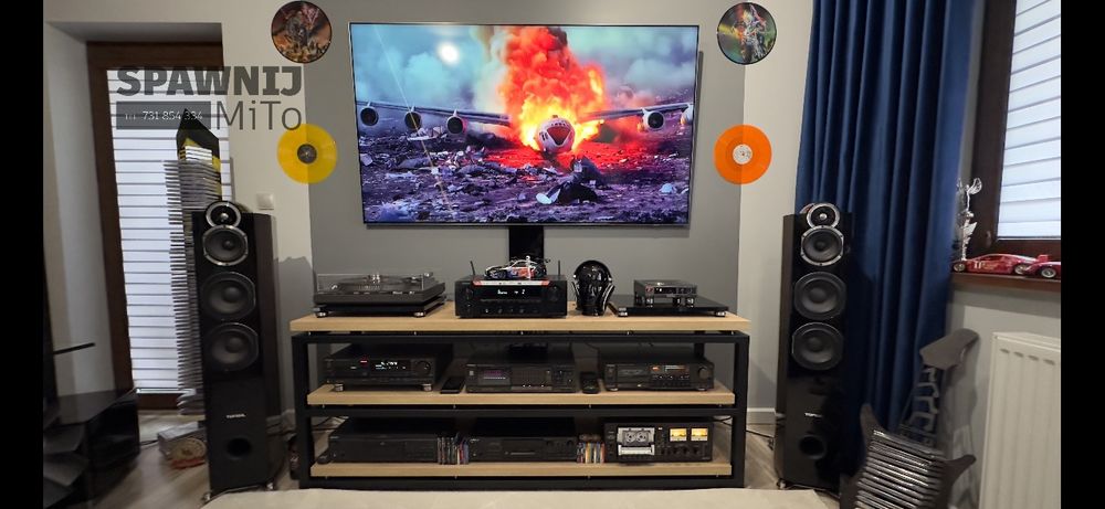 Szafka Rtv stolik audio Hi-fi półka pod telewizor regał na wymiar Loft