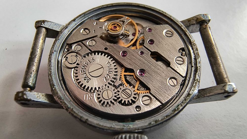 2 Zegarek Mechaniczny Stary Retro Vintage PRL Zabytkowy
