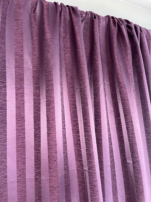 zasłony fioletowe home made 2 sztuki pasy zaciemniające