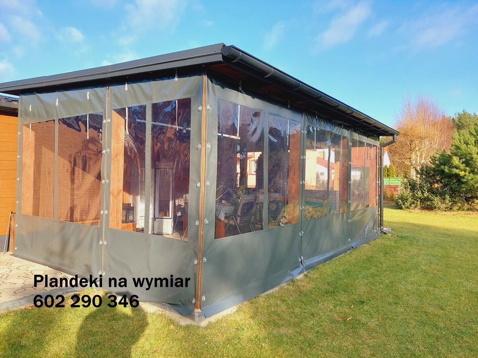 Osłony tarasowe z folii przezroczystej z montażem Warszawa i okolice