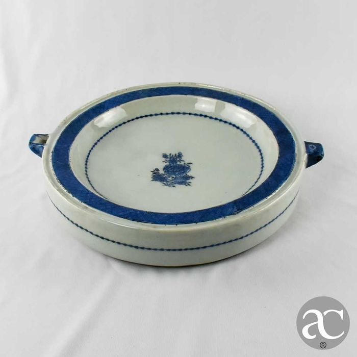 Prato grande "rechaud", porcelana da china, séc. XVIII Qianlong