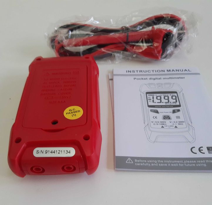 Multímetro Digital NCV Automático Tensão AC DC Ohm Novo