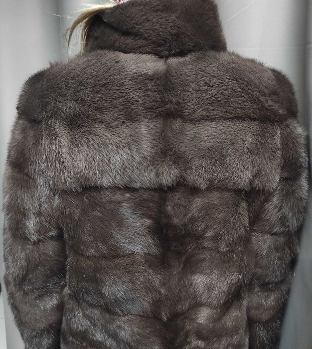 ідеал Шуба норка натуральне хутро трансформер колір соболь