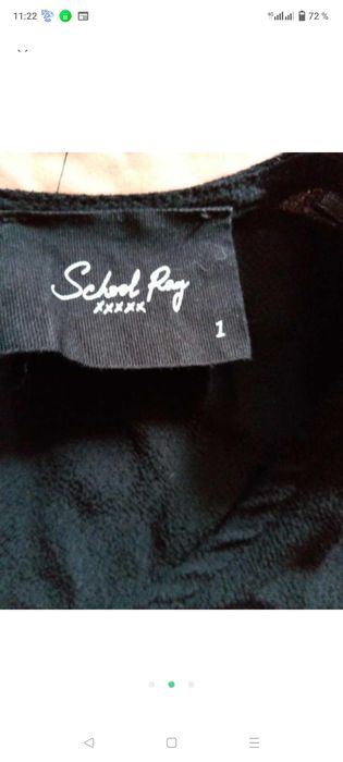 Мини чёрное платье с красивыми рукавами