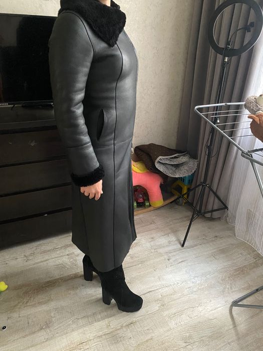 Женская дублёнка из натуральной кожи