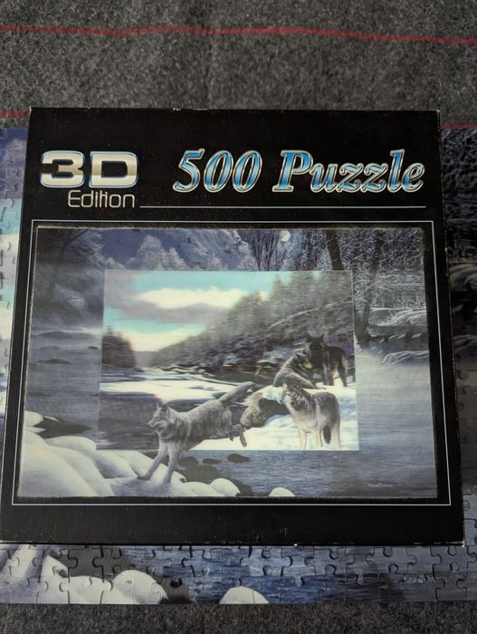 Puzzle wilki 3D 500 elementów