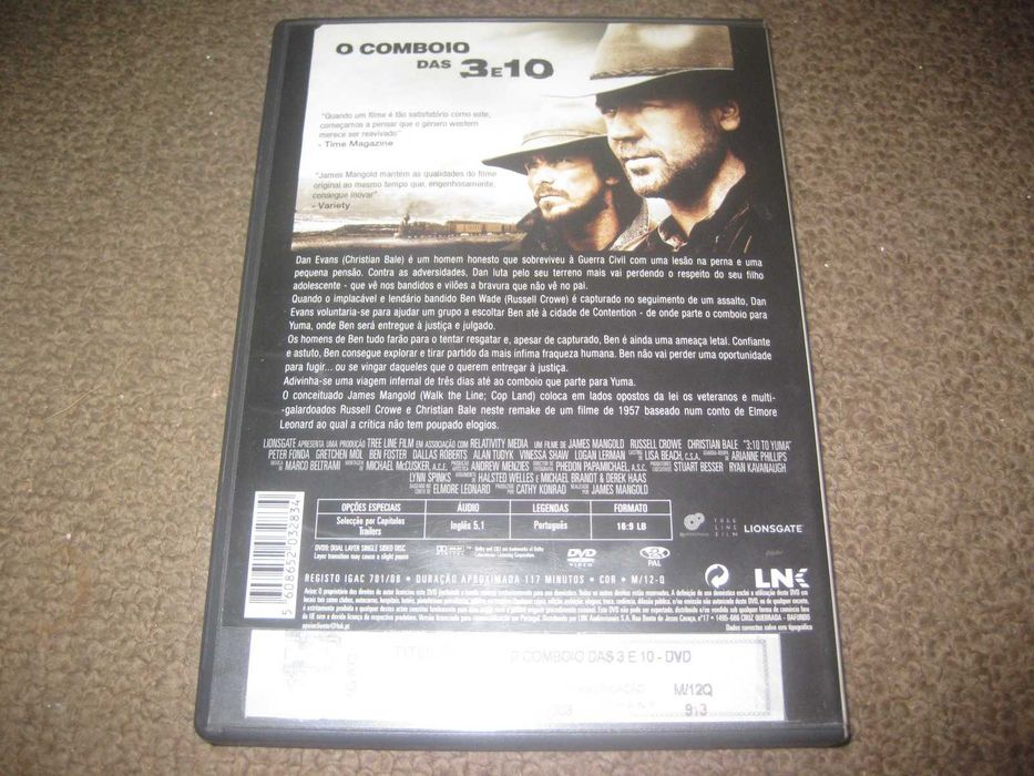 DVD "O Comboio das 3 e 10" com Russel Crowe