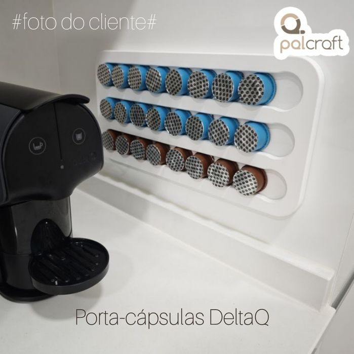 Porta cápsulas café Delta Q e Nespresso