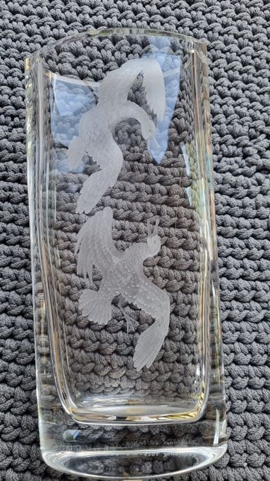 Wazon szklany 24 cm wy.