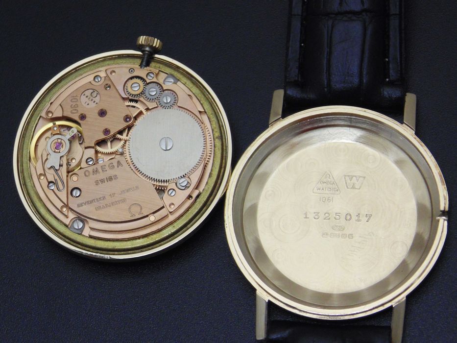 Złota Omega Geneve Cal.1030 pr.0,375 9ct rok prod.1978