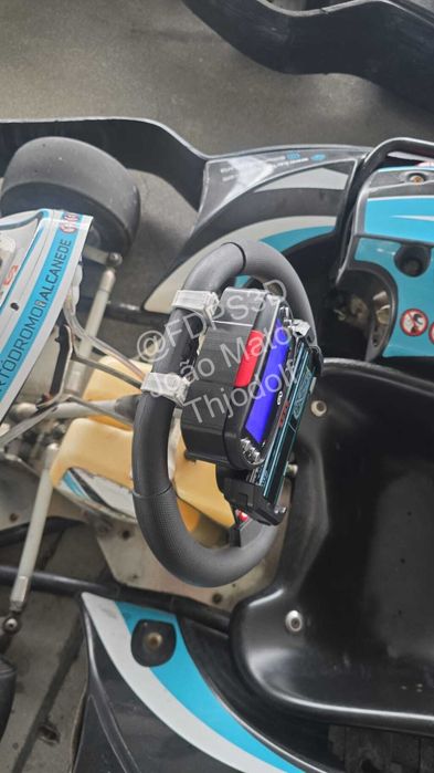 Suporte 2 em 1 para Alfano e Telemóvel – Volante de Kart