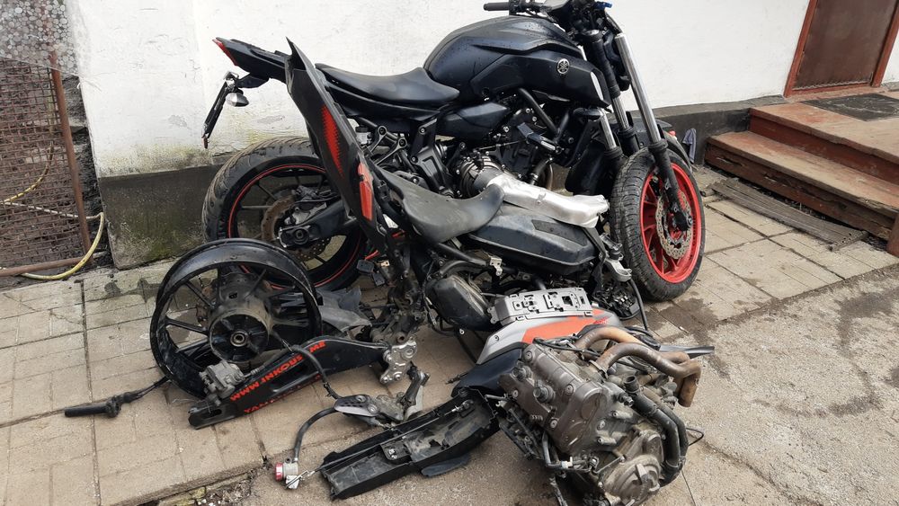 Yamaha mt07 вилка пера траверси амортизатор