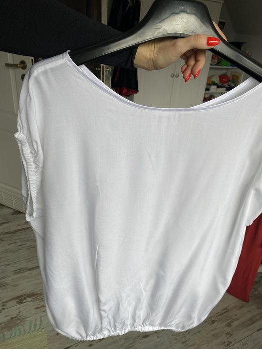 Li parie biała elegancka bluzka wizytowa koszula