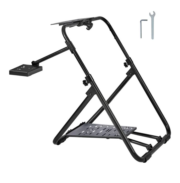 Suporte para volante de Corridas, dobrável. Suporte para manutenção mudanças e pedais