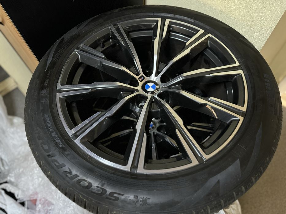 Диск Б/У оригинал X5 G05 X6 G06 X7 G07 R20 СТИЛЬ 740М РЕЗИНА PIRELLI