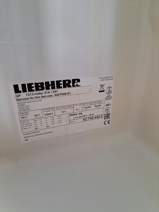 Arca Congeladora Vertical Liebherr GP 1213 (3 Gavetas)