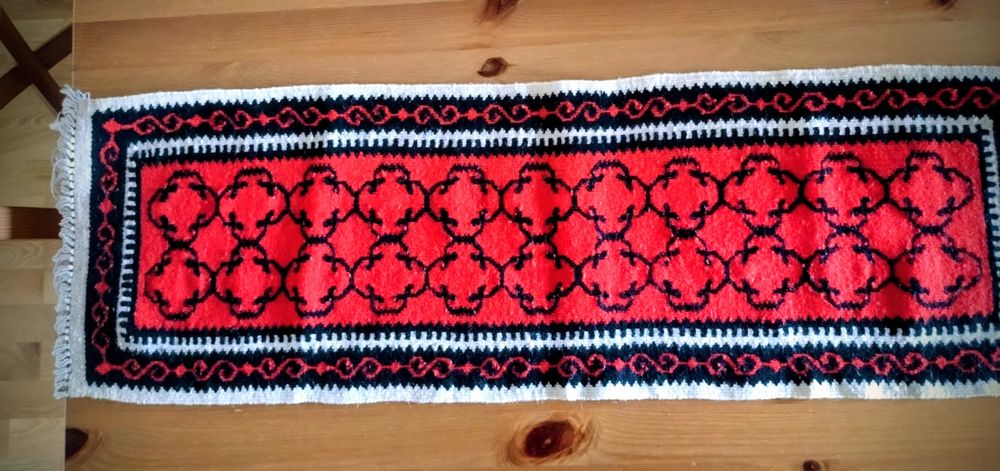 Bieżnik wełniany boho