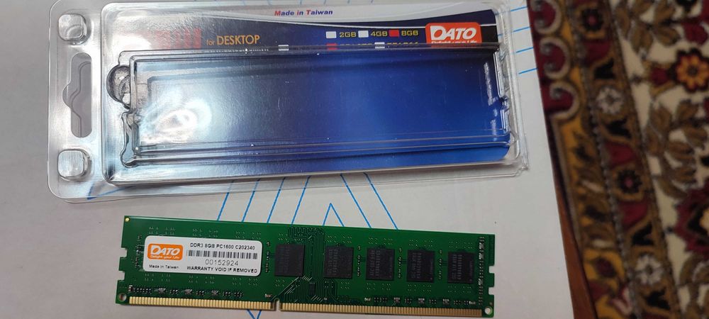 Бланка пам'яті ddr3 8 gb