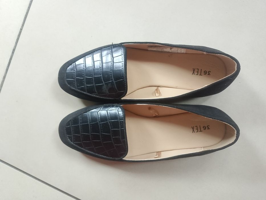 Nowe Eleganckie czarne buty 36
