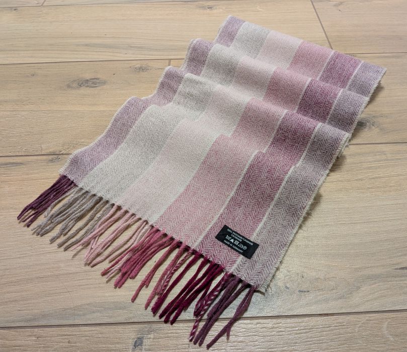 Szalik szal kaszmir kaszmirowy pudrowy róż damski różowy klasyczny