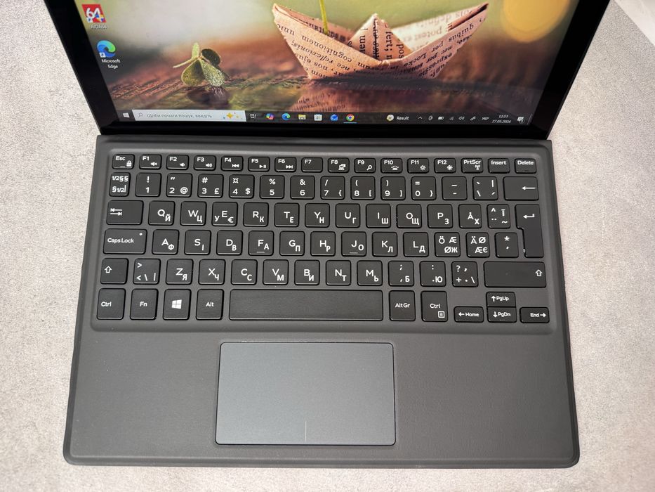 Ноутбук Dell Latitude 5285 / i3-7100U / 4GB / SSD 128GB / 12.3" FHD Touch / 2в1 планшет + ноутбук