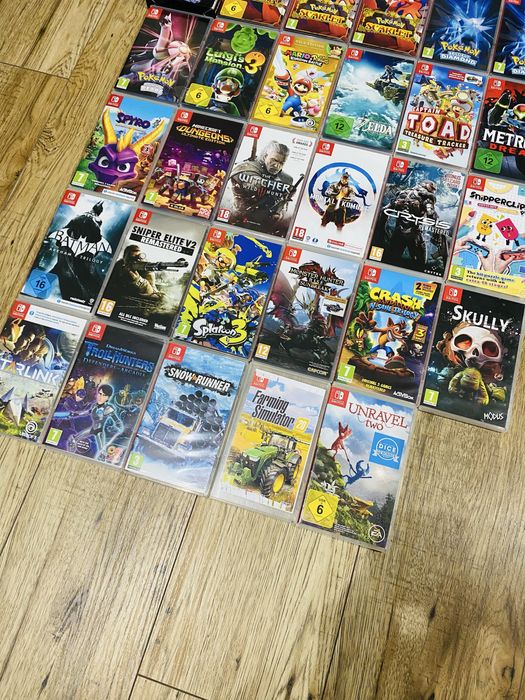 Kolekcja Zestaw Gier Gra Gry Nintendo Switch Pokemon Mario Zelda