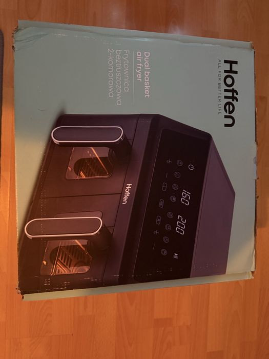 Nowa Frytkownica beztłuszczowa Hoffen dwukomorowa