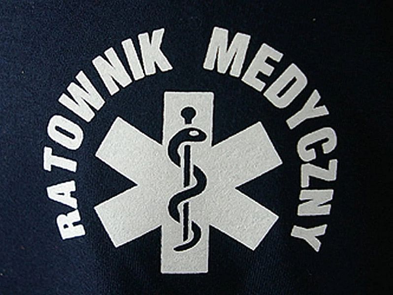 Koszulka Polo damska RATOWNIK MEDYCZNY granatowa (M)