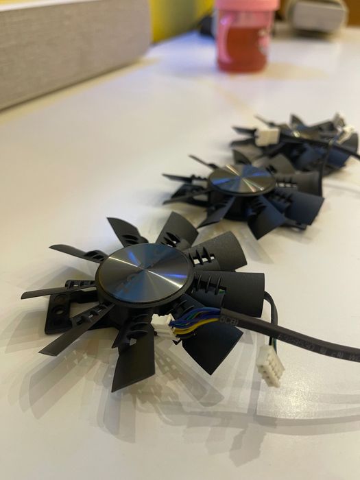 Кулеры вентиляторы Zotac GTX 1070 1070ti 1080 GA92S2U 87мм комплект 3ш