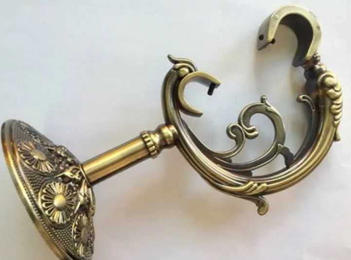 Кований карниз для штор подвійний 160 см посилений кронштейн Дракон