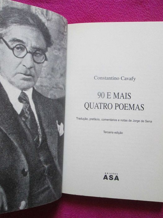 90 e mais Quatro Poemas, de Constantino Cavafy, Jorge de Sena (trad.)