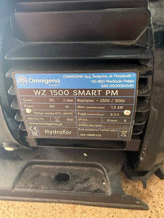 Omnigena WZ 1500 Smart – nowa pompa hydroforowa + zawory i redukcje