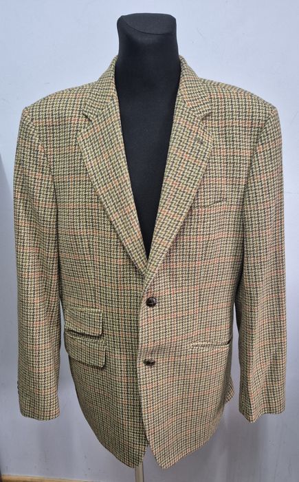 HARRIS TWEED roz. 54  XL ręcznie tkany blazer wełniany super stan