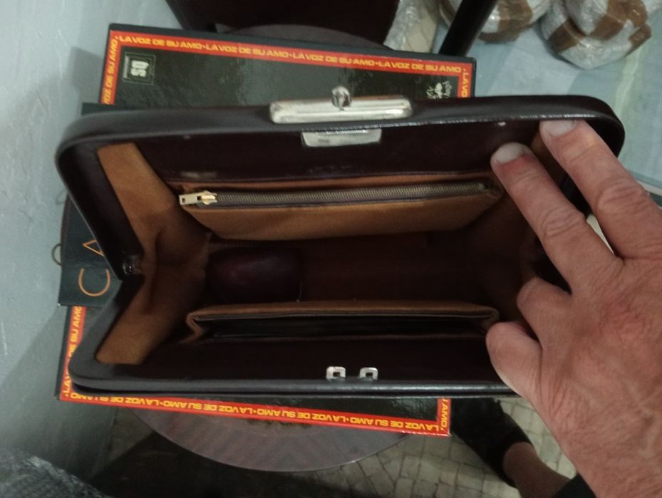 Mala em couro vintage