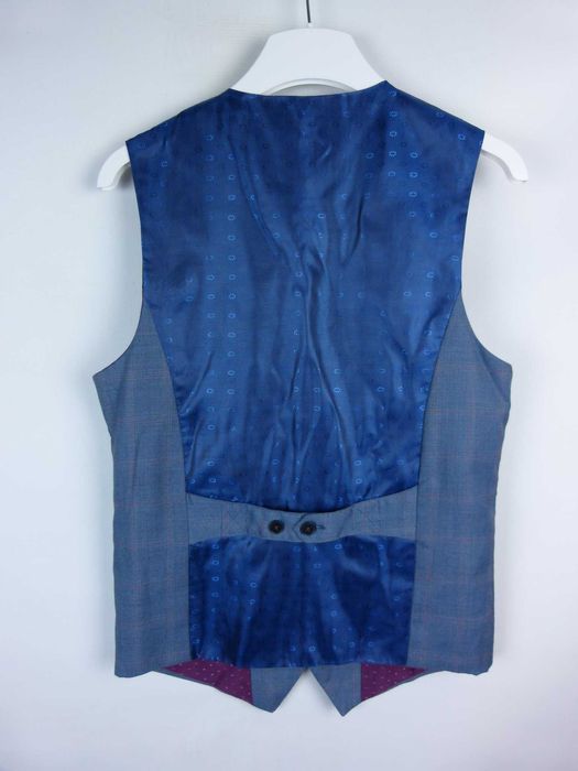 Marc Darcy elegancka kamizelka krata 36R / S