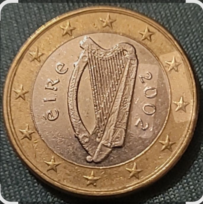 Moeda 1€, Irlanda 2002