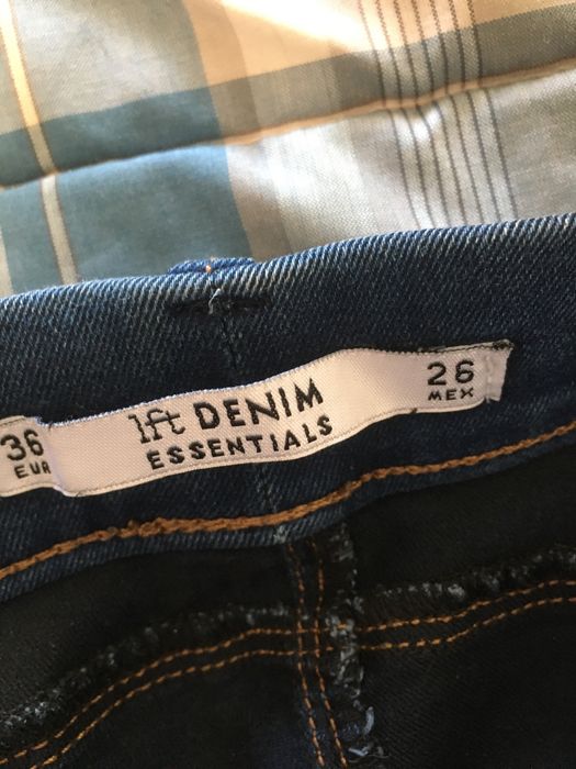 Calças elásticas Lefties Denim ganga azul Número 36