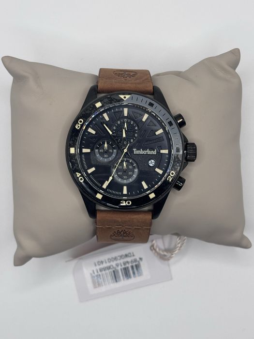 Relogio Timberland Preto e Castanho