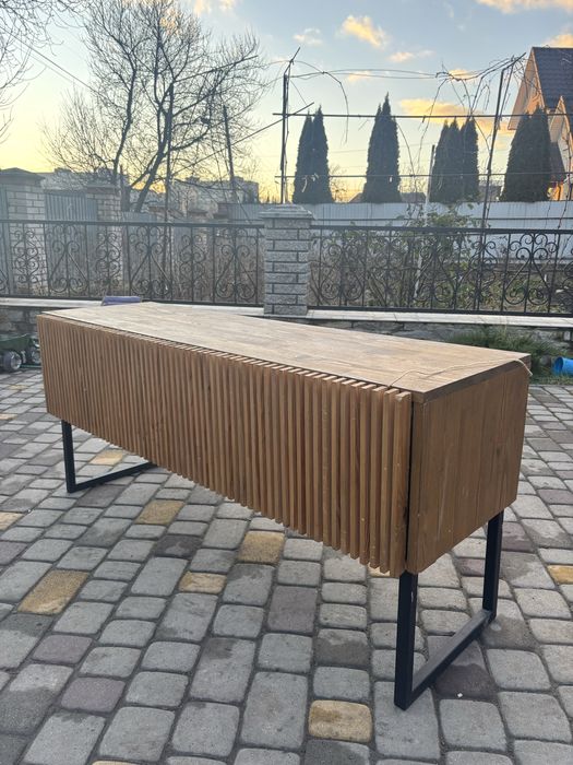 Тумба під телевізор ручної роботи лофт рейки