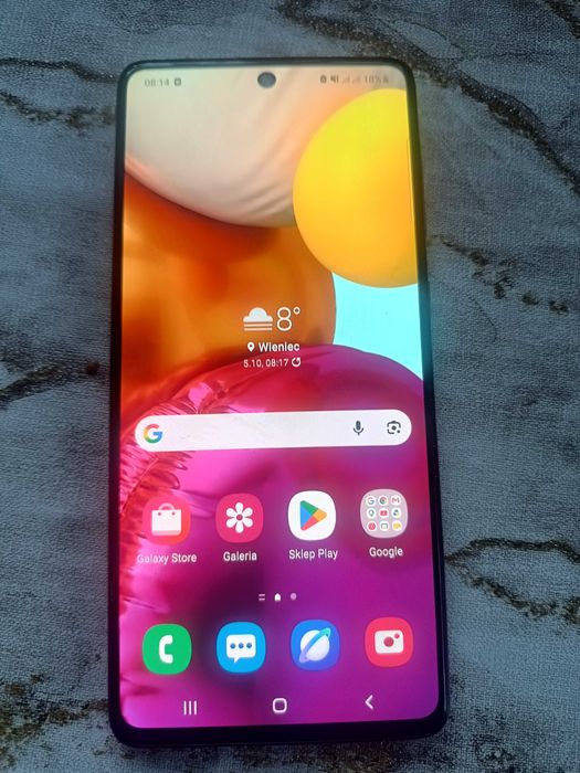 Samsung Galaxy A71 128 GB dokumenty i papierki bez ładowarki bardzo ładny